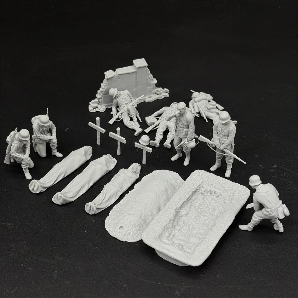 1/35 Scale WWII German Army "Paying Tribute to Comrades" Diorama Set | R-Supply Store
