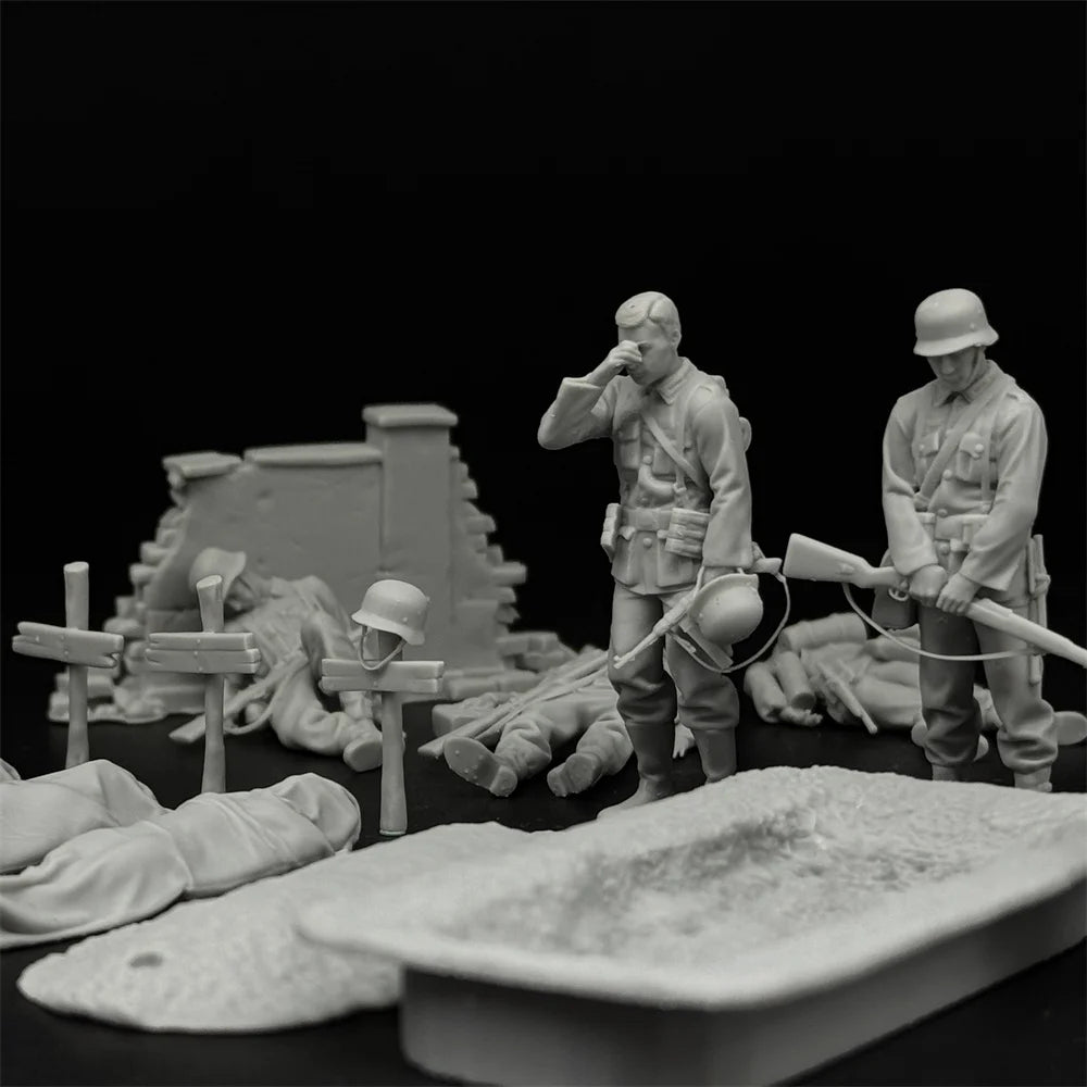 1/35 Scale WWII German Army "Paying Tribute to Comrades" Diorama Set | R-Supply Store