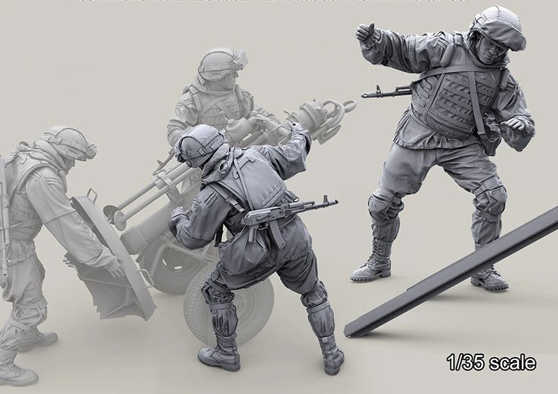 1/35 Modern Russian/Eastern Bloc Artillery Crew Resin Figure Set (x4)