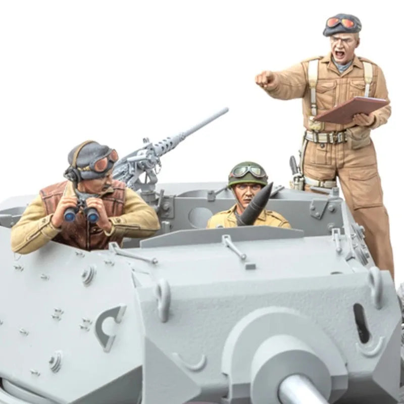 1/16 Scale WWII British Army M10 Tank/Achilles Crew Resin Figure Set (x3) - Unassembled Vehicle Kit
