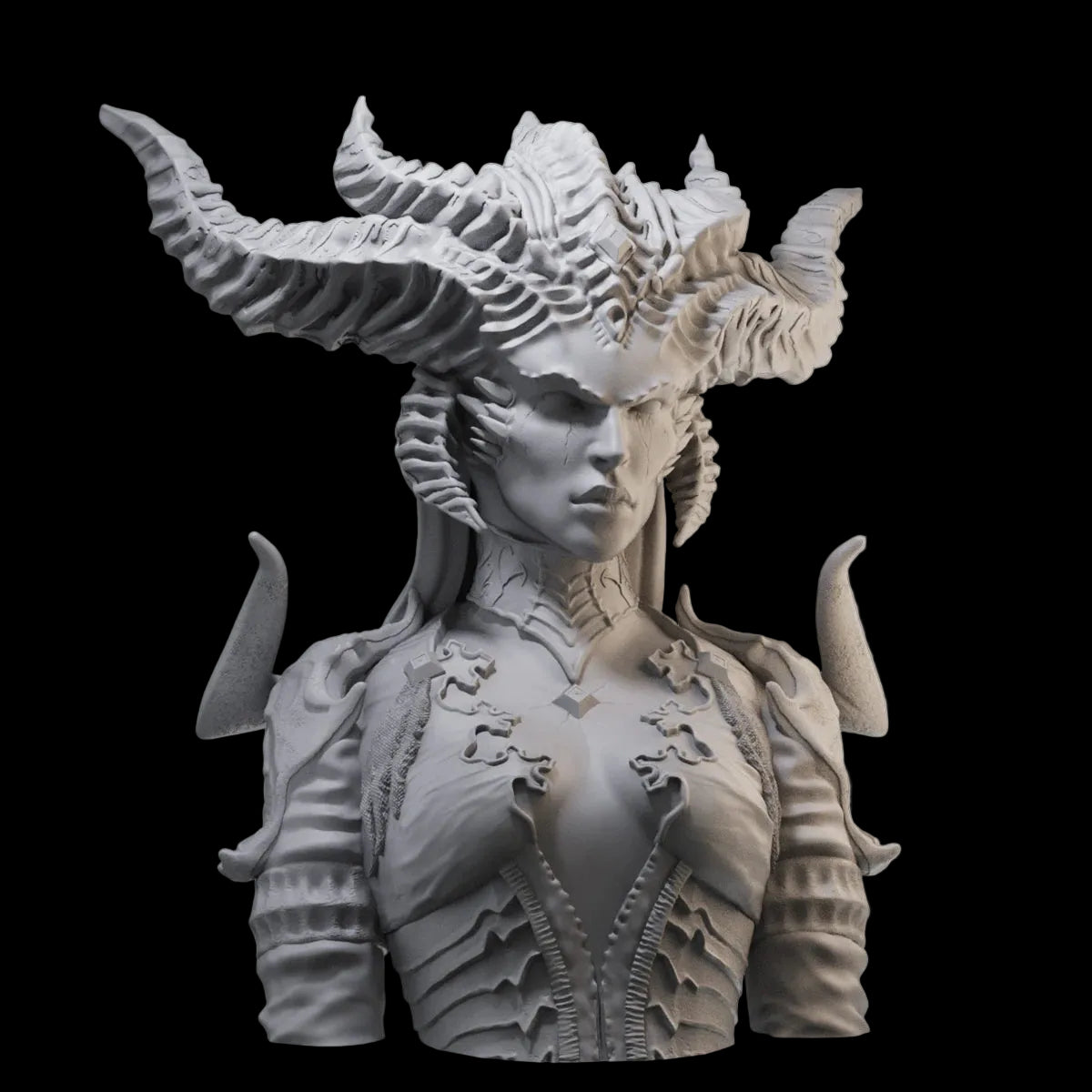 1/10 Dark Fantasy Villain Bust Resin GK | Iconic Gaming Boss Models