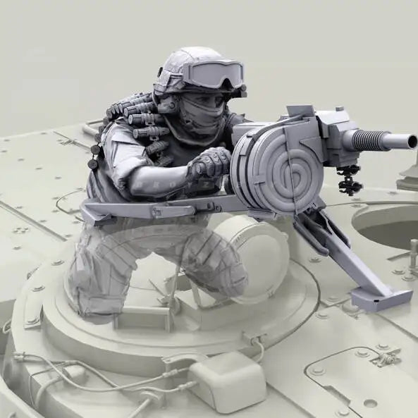 1/35 Scale Modern Heavy Weapons Gunner Resin Figure - Automatic Grenade Launcher Crew Kit