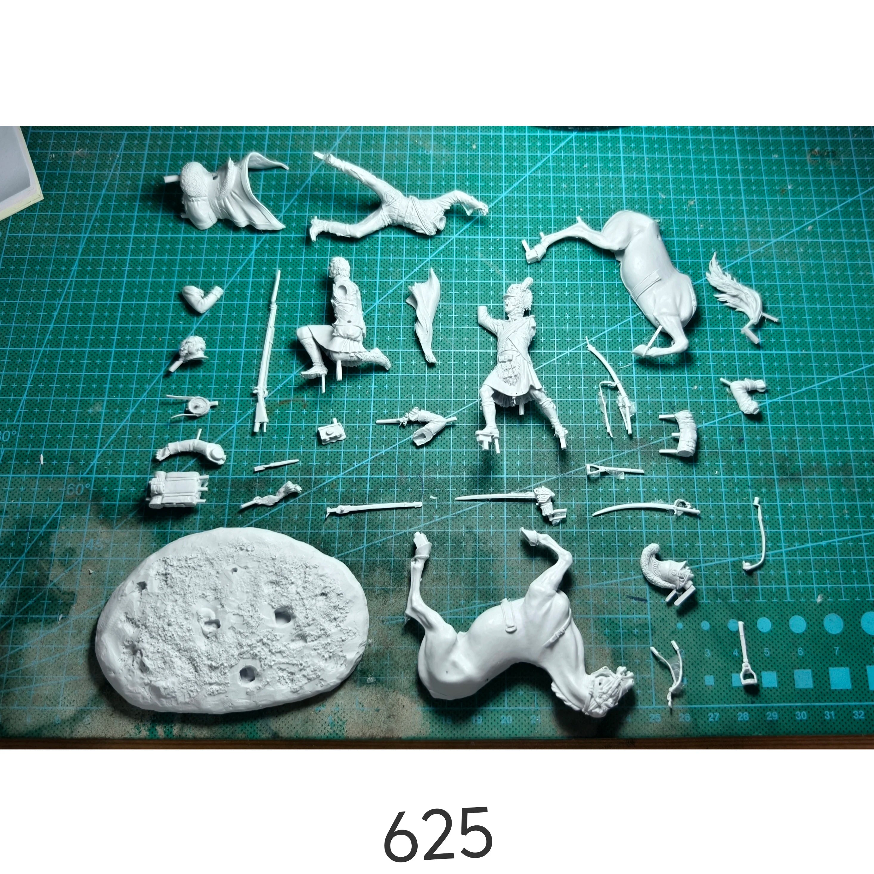 1/32 Napoleonic Cavalry Duel Resin Model Kit 54mm Soldier Battle Scene GK – Unassembled Figure Set - R Supply Store