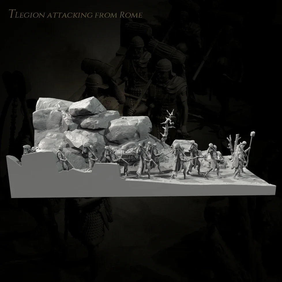 1/35 Roman Legion Attacking Diorama Resin Kit | Historical Miniature 38mm & 50mm
