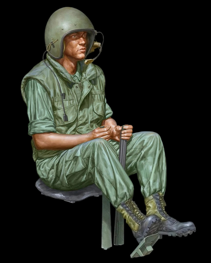 1/16 Scale Die-Cast Resin Figure Model Kit Armored Personnel Carrier Driver Unassembled and Unpainted - R Supply Store