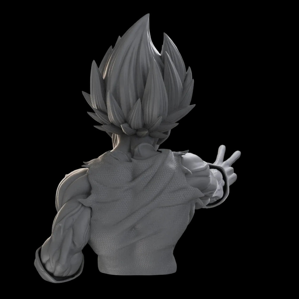 1/10 Vegeta Super Saiyan Bust Resin GK | Dragon Ball Z Anime Model