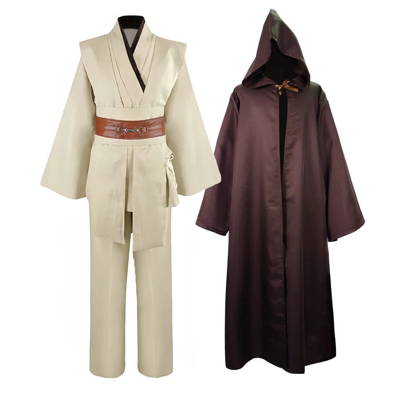 Obi Wan Kenobi Jedi Knight - High Quality Costume Robe for Men – Tunic Cosplay Outfit