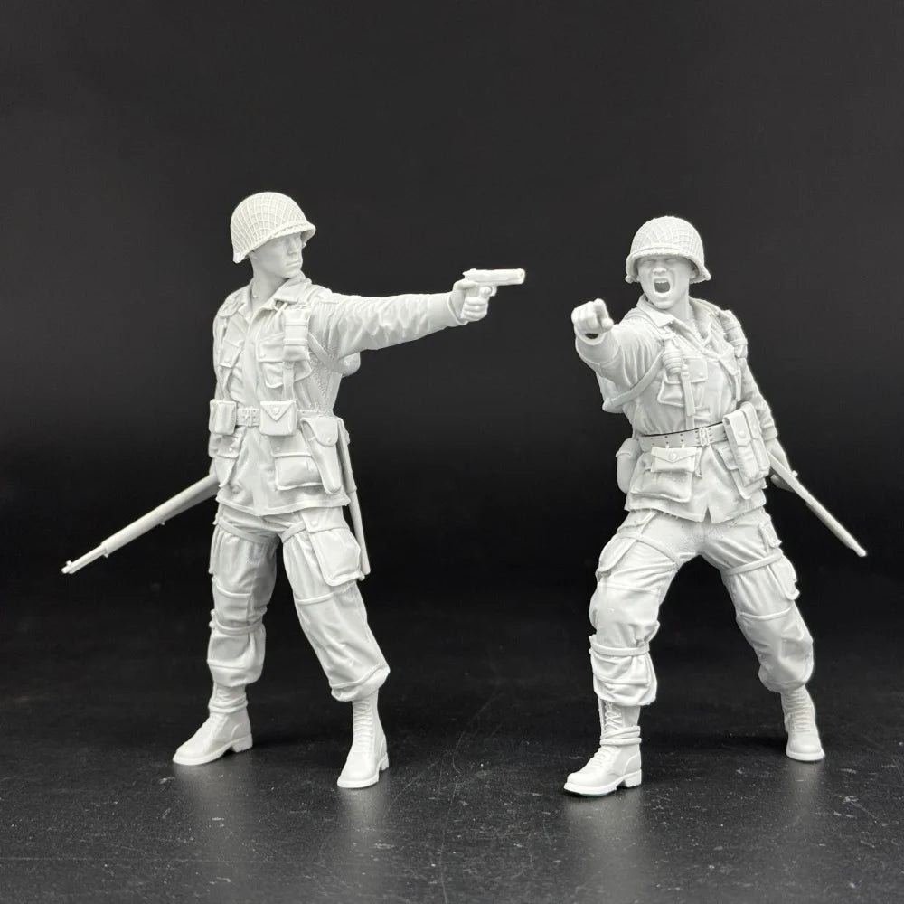 1/16 & 1/35 Scale WWII US Army 101st Airborne Division Angry Soldiers - 2 Figure Kit | R-Supply Store