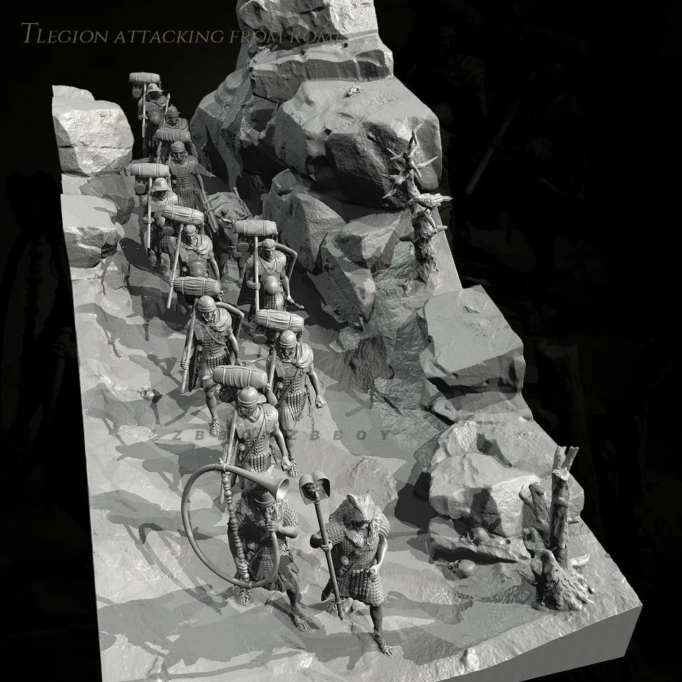 1/35 Roman Legion Attacking Diorama Resin Kit | Historical Miniature 38mm & 50mm