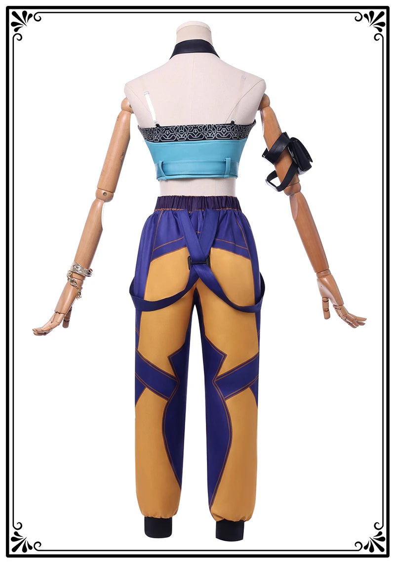 Zoey Cosplay Costume with Wig | Women & Girls Halloween, Comic-Con & Party Outfit