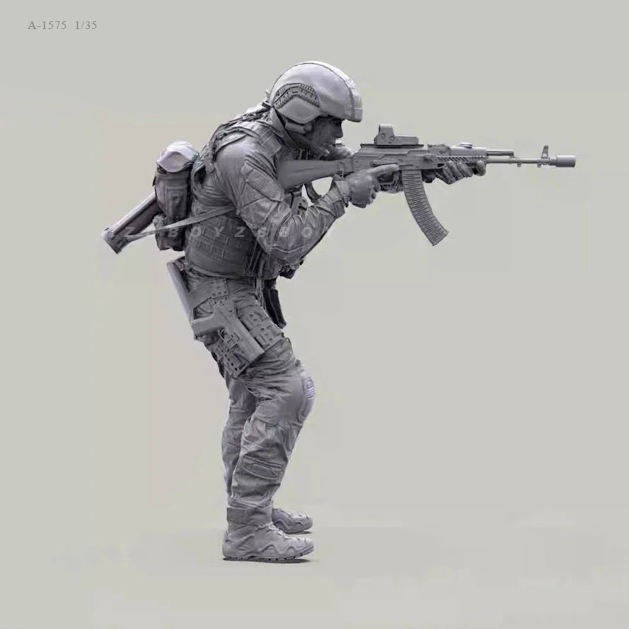 1/35 Scale Modern Assault Operator Resin Figure - Dynamic Point Man Tactical Kit