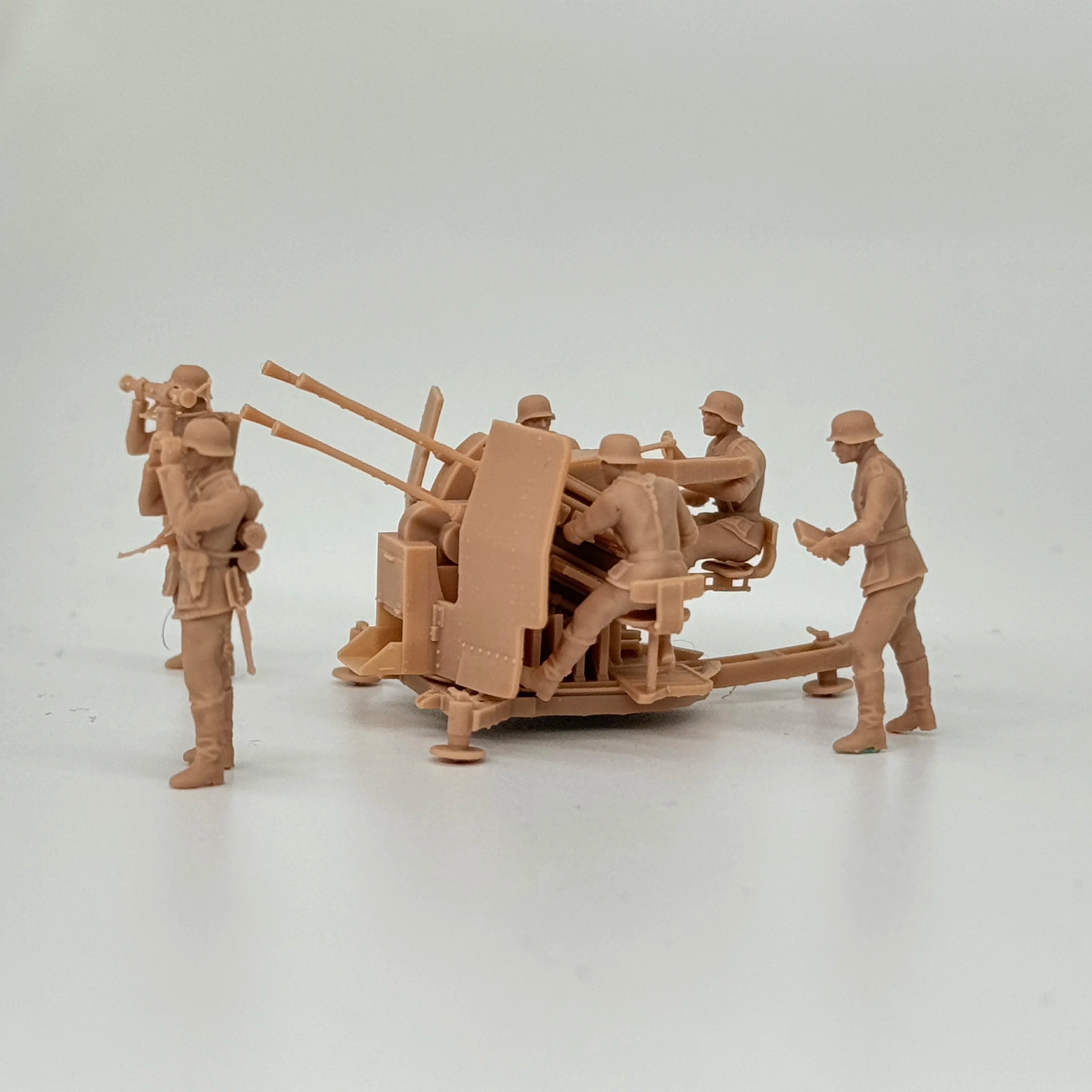 1/72 Scale WWII German Army Flak 38 Anti-Aircraft Gun & 6 Crew Figures | R-Supply Store