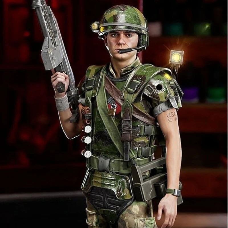 1/24 Scale Die-Cast Resin Figure Model Kit Sci-fi Horror Movie Marine Corporal Miniature Toys Unassembled Unpainted DIY Diorama - R Supply Store