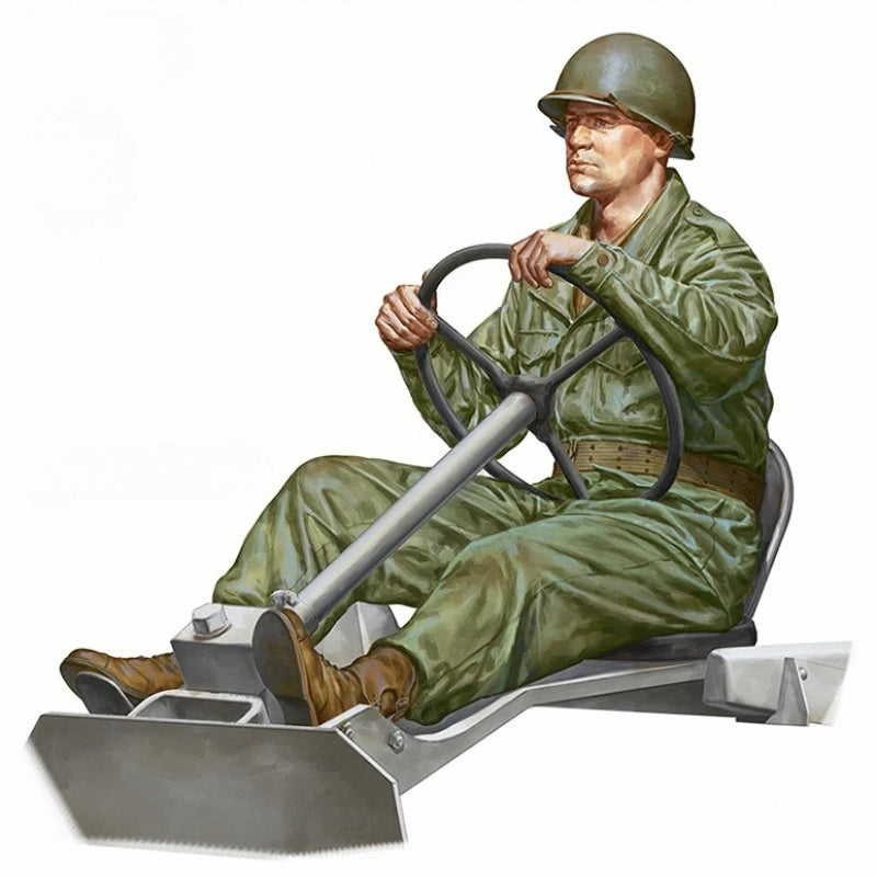 1/16 Scale US M8 Armored Vehicle Driver Resin Figure Model Kit - R Supply Store