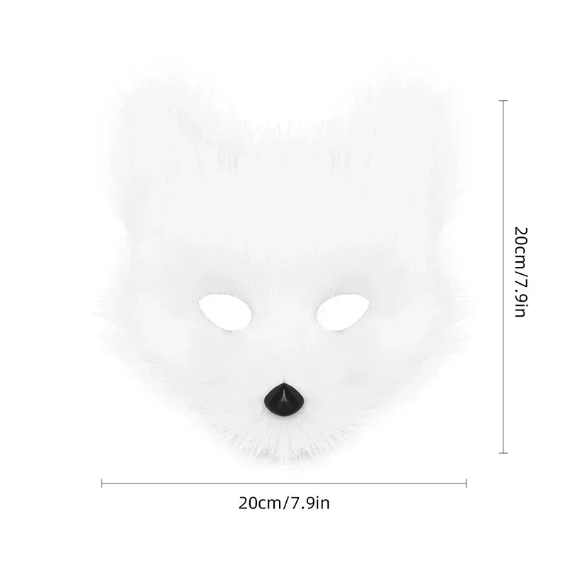 Halloween Ball Masks Animal Wolf Fox Make-up Masks For Men and Women Animation Exhibition Cosplay Festival Performance Props