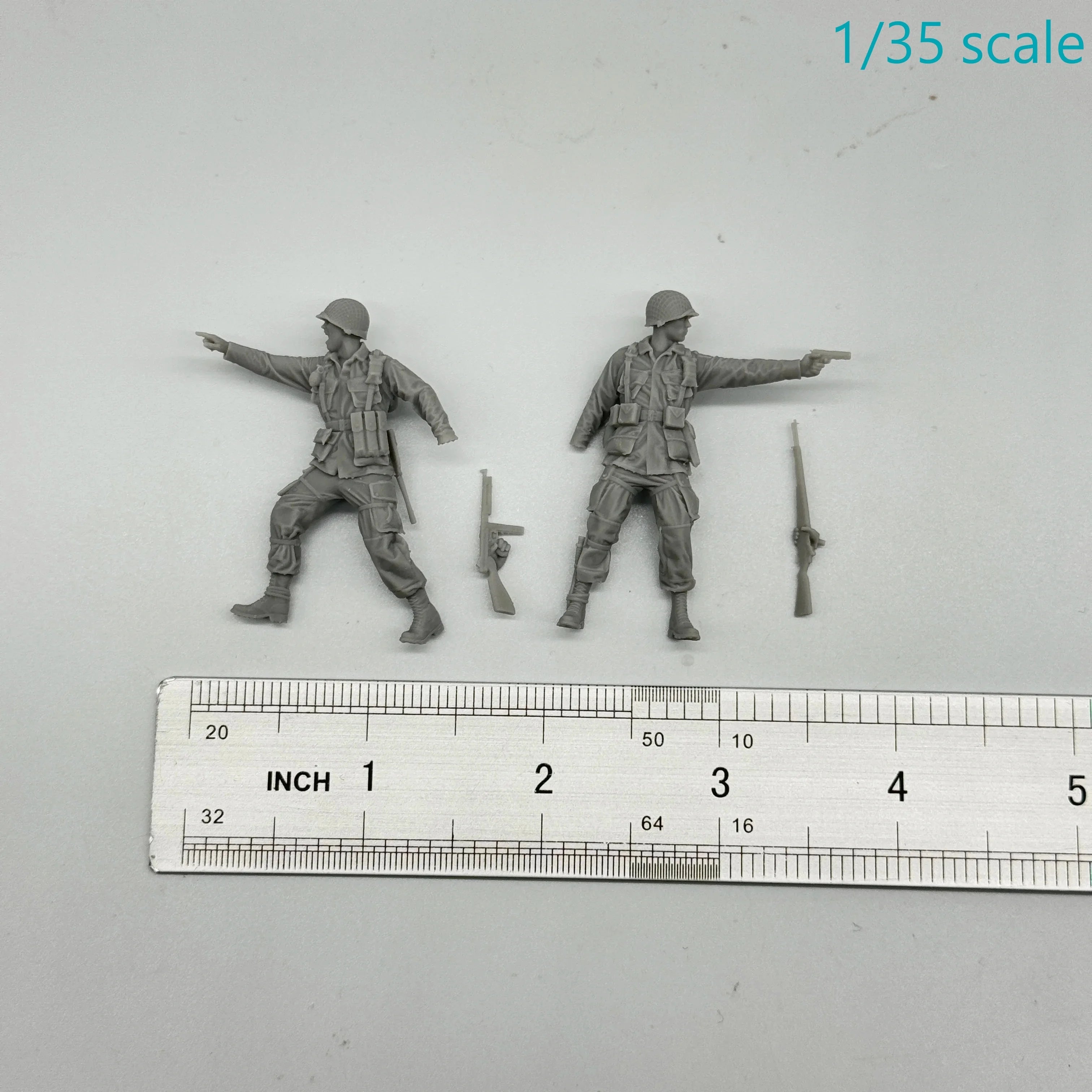 1/16 & 1/35 Scale WWII US Army 101st Airborne Division Angry Soldiers - 2 Figure Kit | R-Supply Store