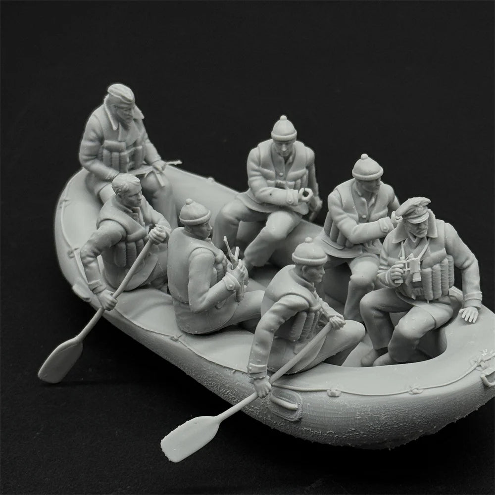 1/35 Scale WWII German Navy Officer's Raft | High-Detail Resin Model Kit