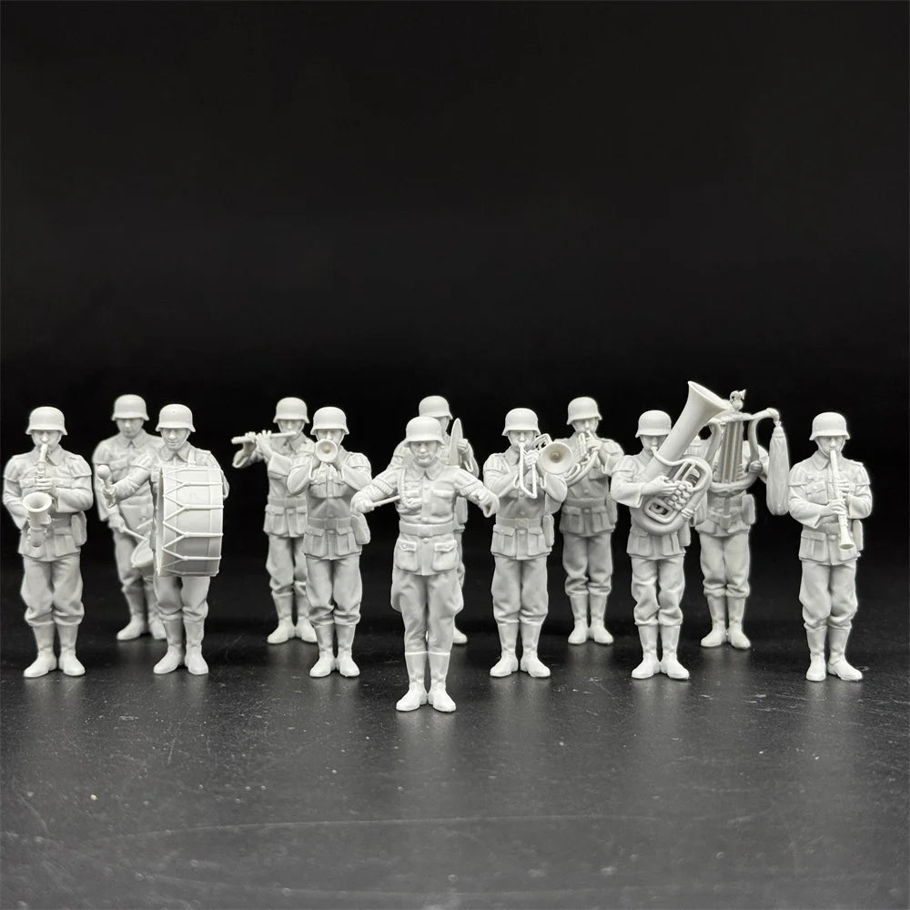 1/35 Scale WWII German Army Military Band Soldiers - 12 Figure Set | R-Supply Store