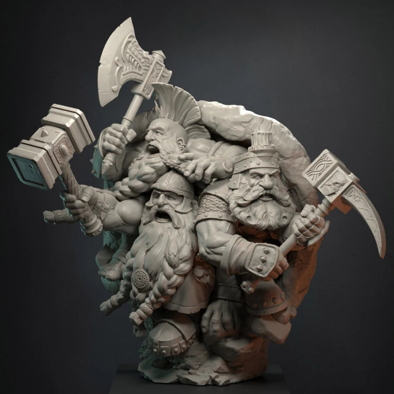 1/24 Scale 80mm Die-Cast Resin Figure Model Kit Dungeon Rock Fire Hobby Miniature Toys Unassembled Unpainted DIY Diorama - R Supply Store