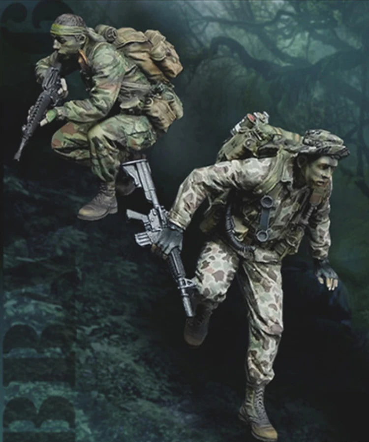 1/35 Scale Special Recon Jungle Patrol Resin Figure Set (x2) - Modern Military Ops GK