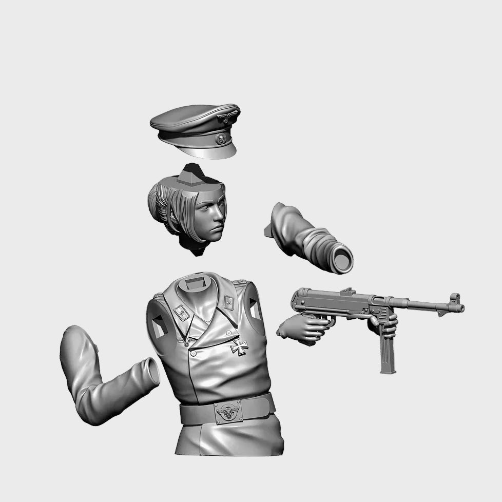 1/35 Scale WWII German Army Female Officer Bust