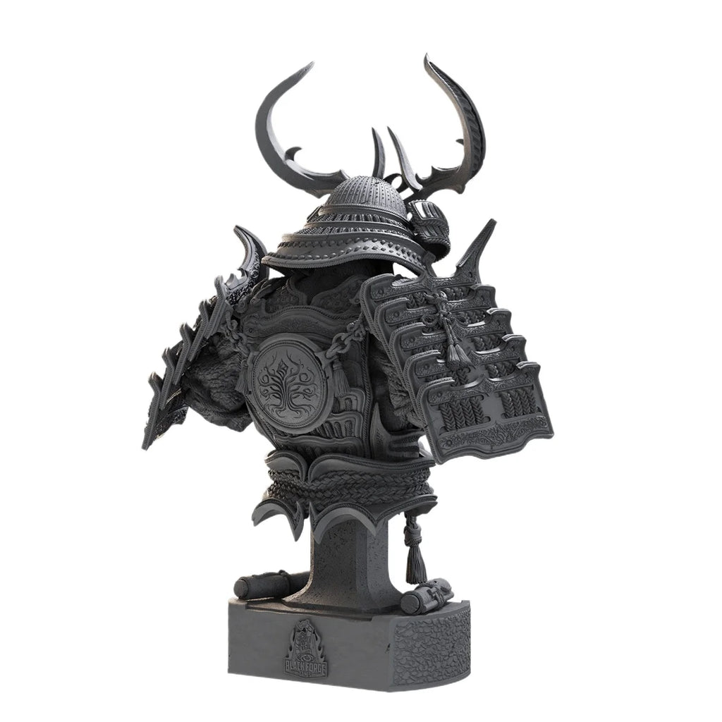 1/10 & 1/16 Scale Kurogane Ghost Samurai Resin Bust Model Kit - Japanese Mythology Fantasy Figure