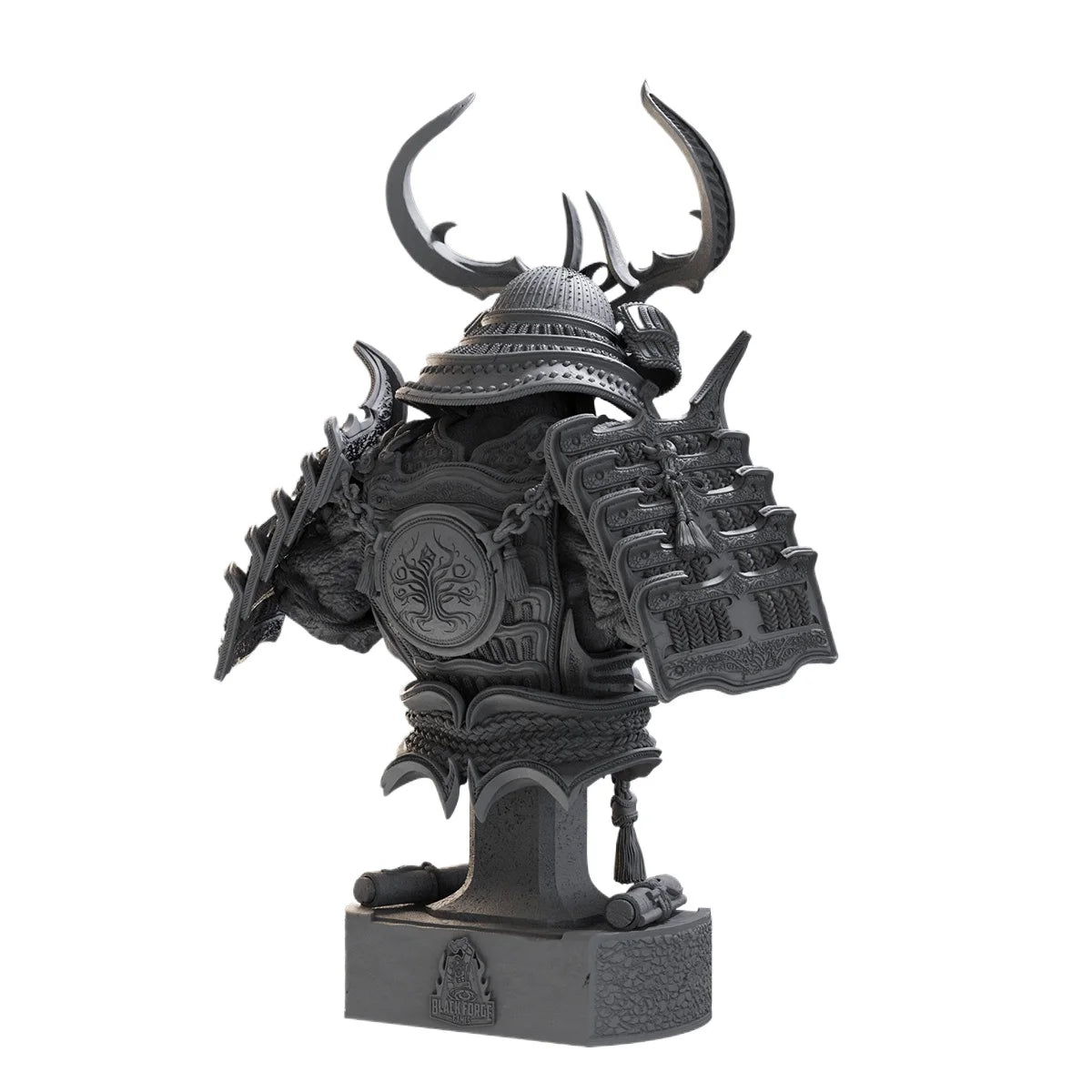 1/10 & 1/16 Scale Kurogane Ghost Samurai Resin Bust Model Kit - Japanese Mythology Fantasy Figure