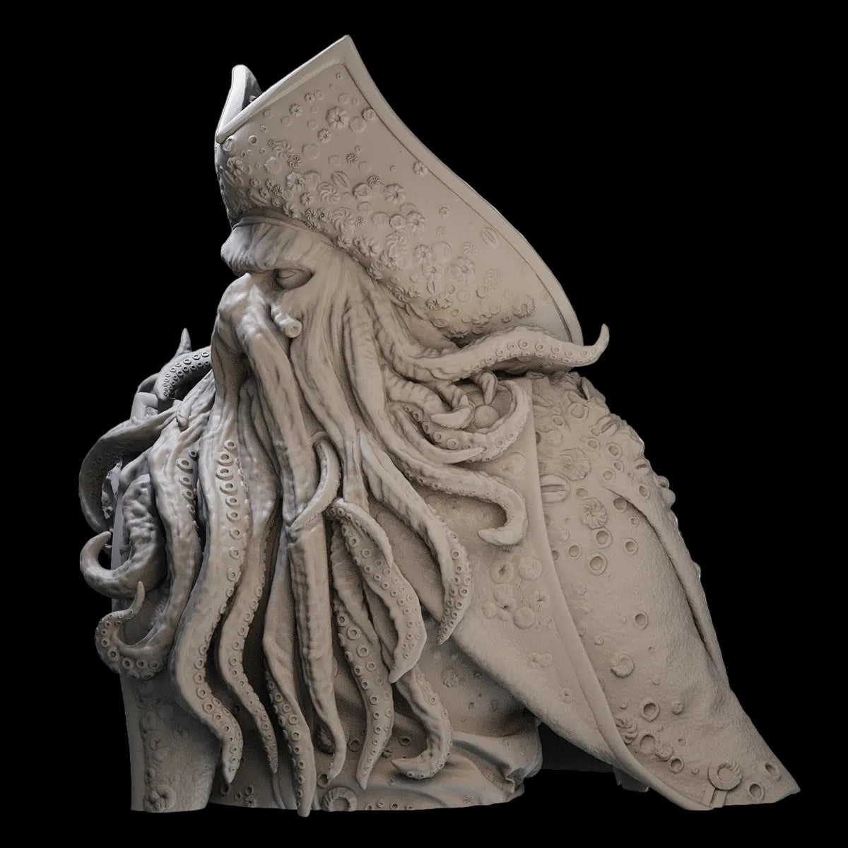 1/10 Cursed Sea Captain Bust Resin GK | Davy Jones Supernatural Model