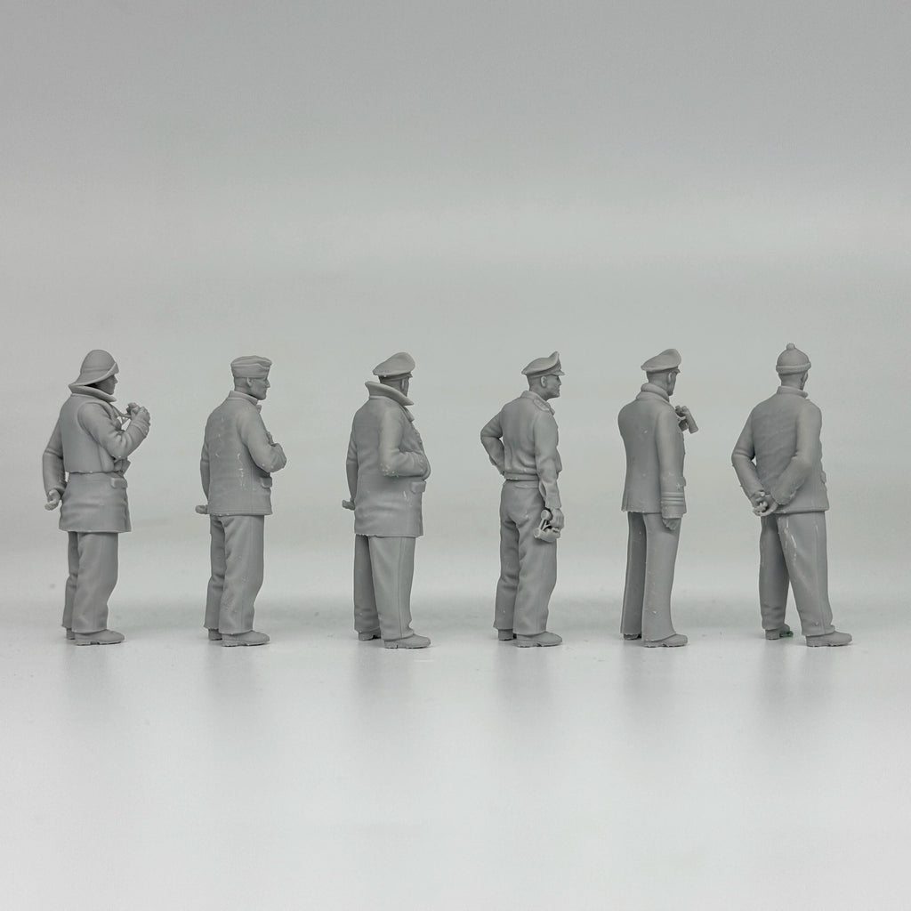 1/35 German U-Boat Crew (6 Fig) Resin Kit | Kriegsmarine Miniature Set