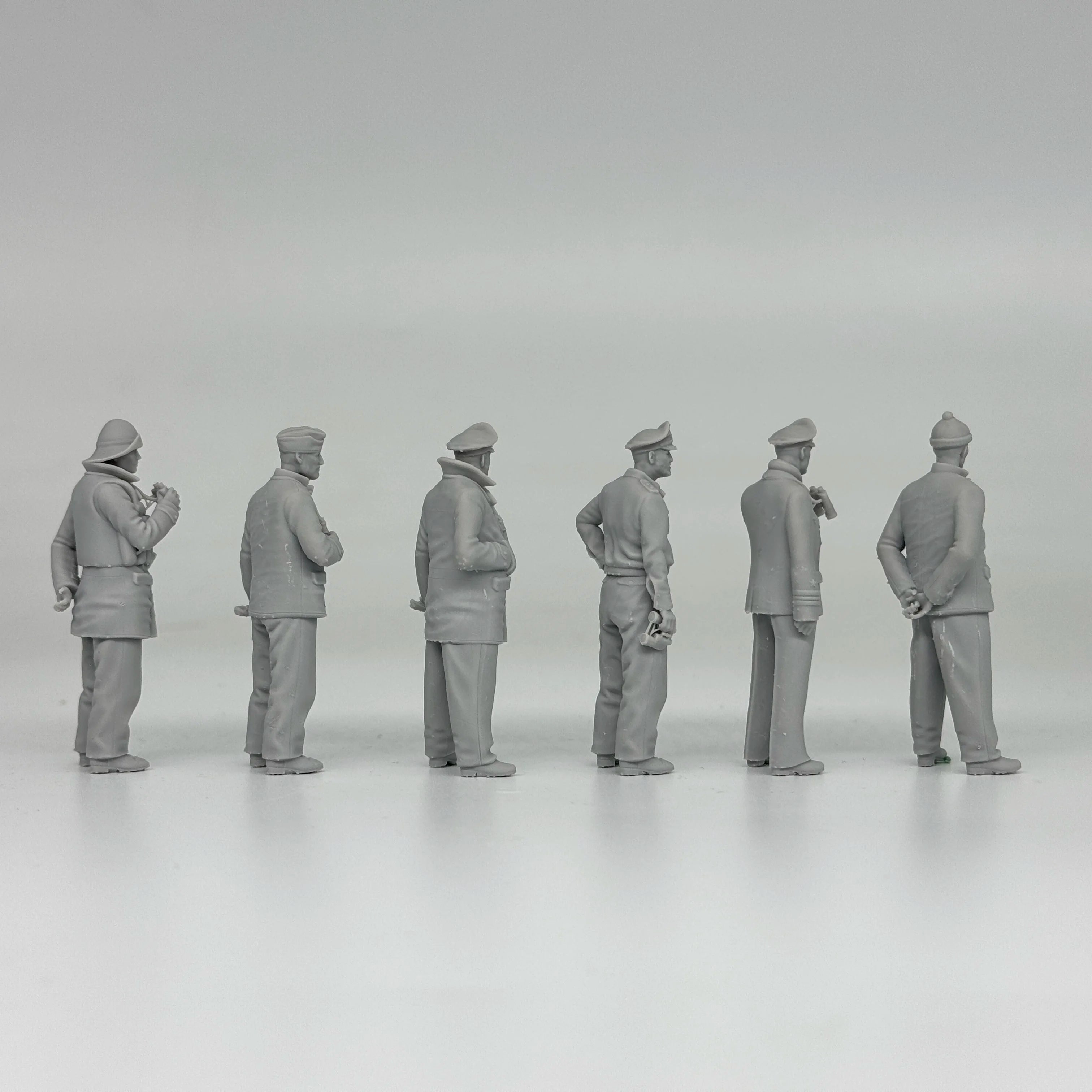 1/35 German U-Boat Crew (6 Fig) Resin Kit | Kriegsmarine Miniature Set