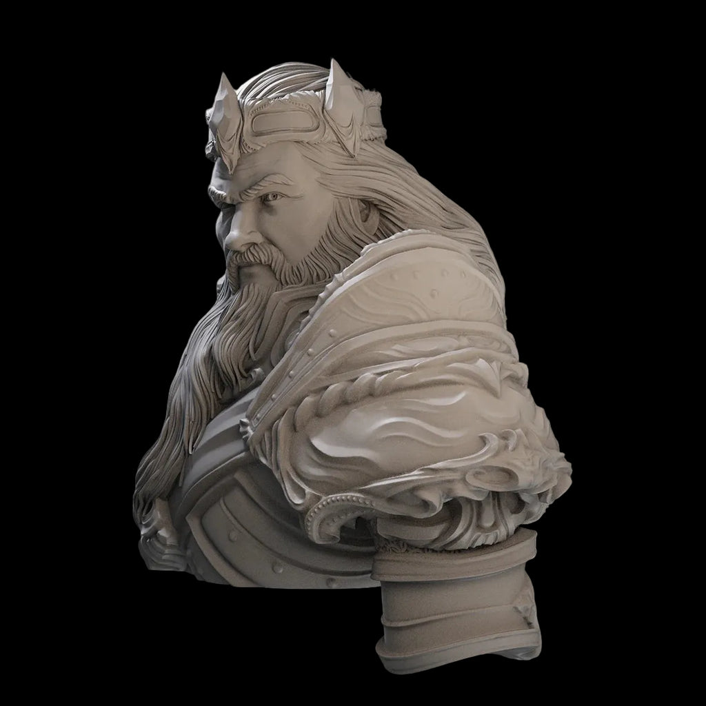 1/10 Varian Wrynn Fantasy King Bust Resin GK | Warcraft Alliance Model