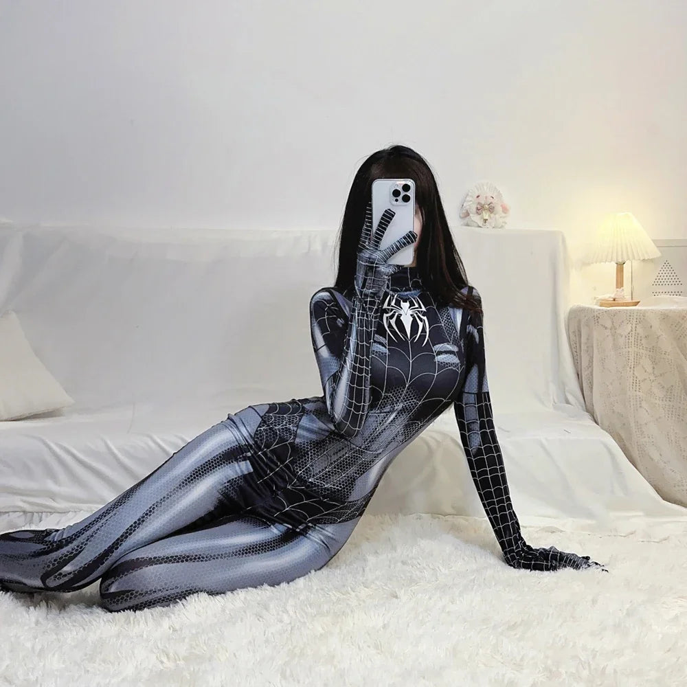 Spider-Woman - Spandex Bodysuit Venom Superhero Suit Cosplay Costume