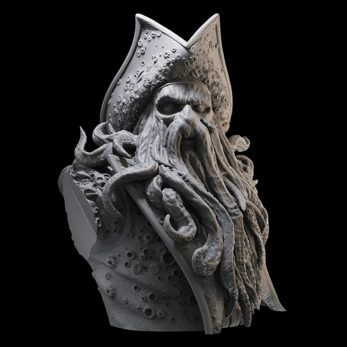 1/10 Cursed Sea Captain Bust Resin GK | Davy Jones Supernatural Model