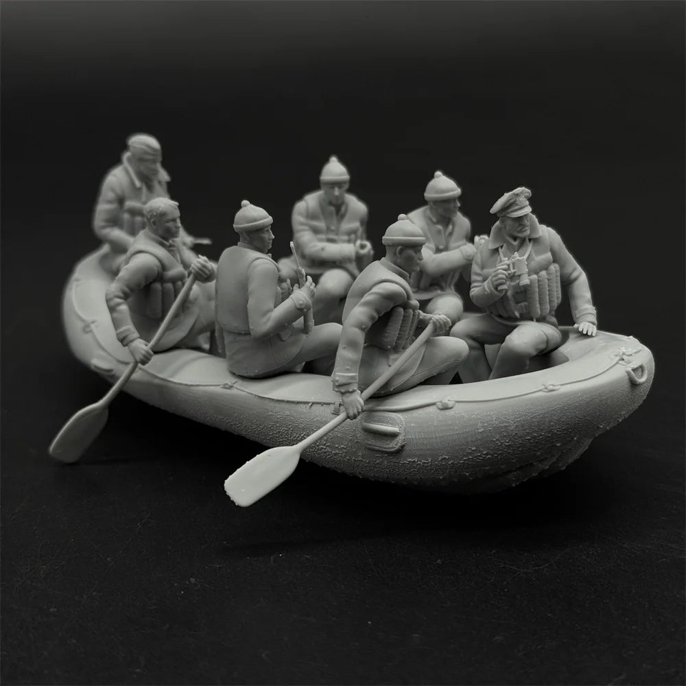1/35 Scale WWII German Navy Officer's Raft | High-Detail Resin Model Kit