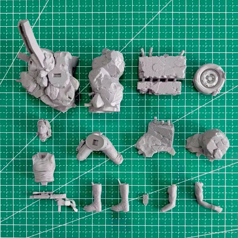 1/24 Scale Resin Figure Model Kit | Snake Plissken Merit Specialists Diecast Diorama Unassembled DIY Hobby Miniature - R Supply Store