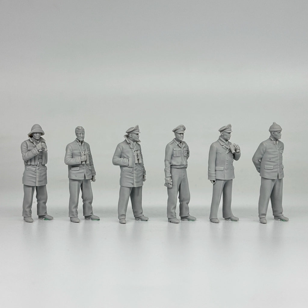 1/35 German U-Boat Crew (6 Fig) Resin Kit | Kriegsmarine Miniature Set