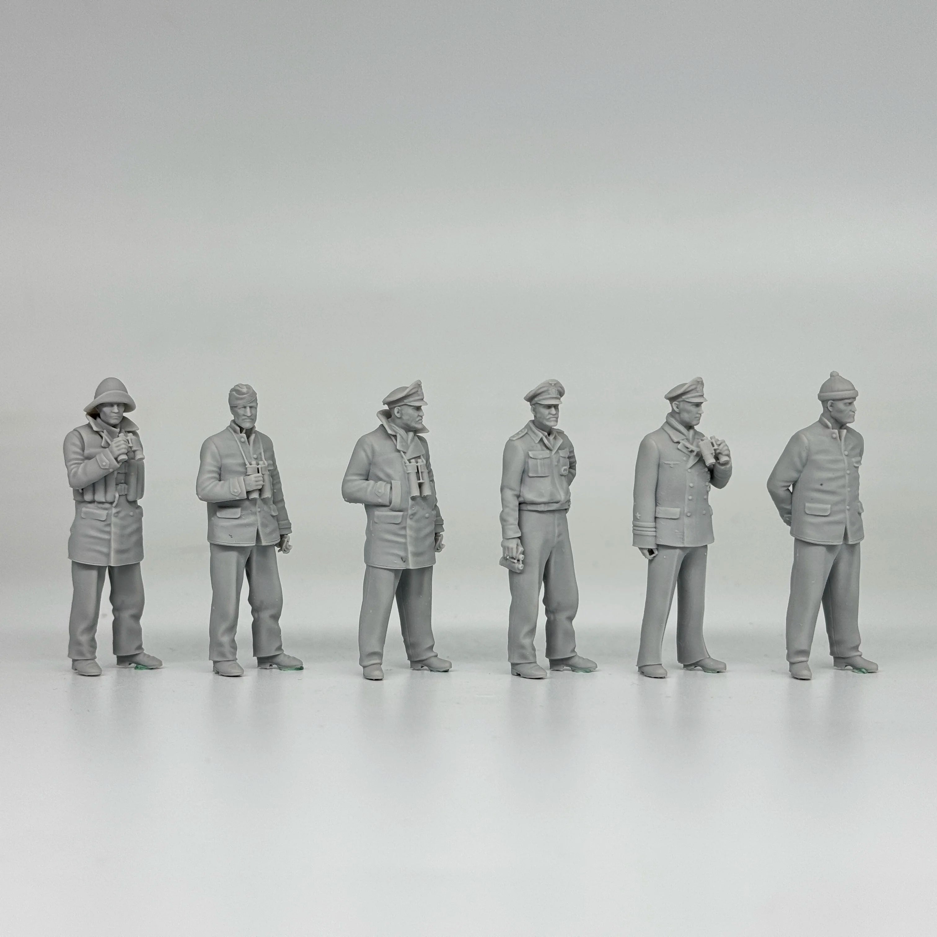 1/35 German U-Boat Crew (6 Fig) Resin Kit | Kriegsmarine Miniature Set