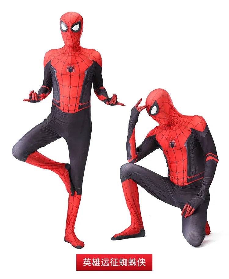 Adult Spider-Man Cosplay Costume - Jumpsuit 3D Style Spandex Superhero Zentai Suit Halloween Party