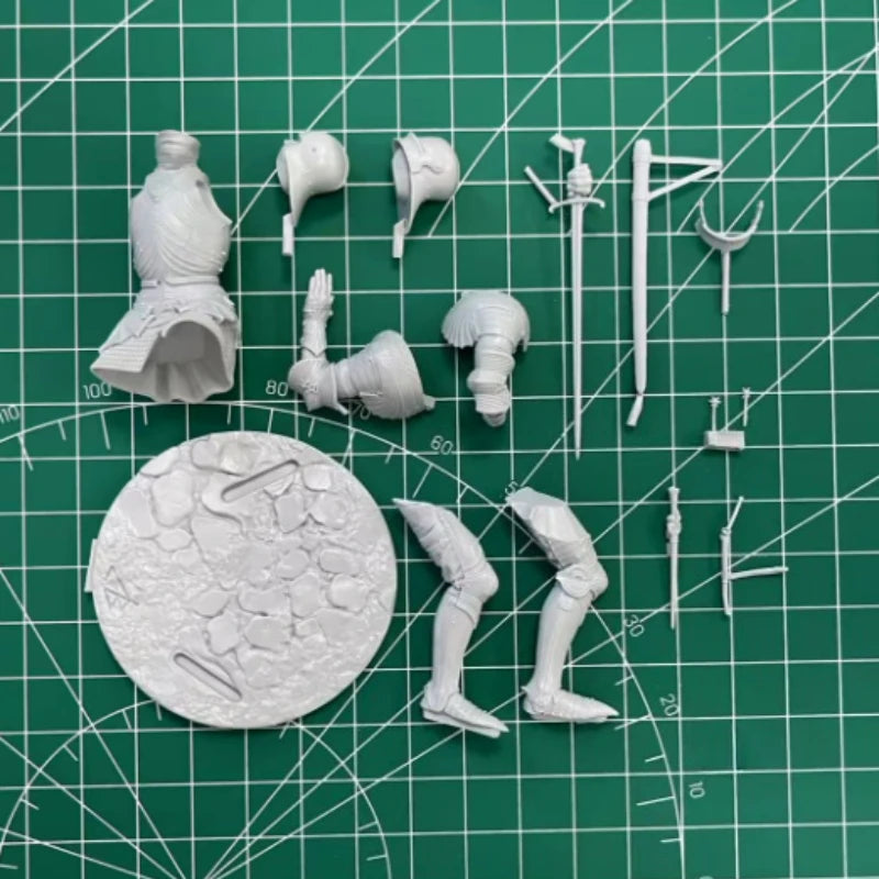 1/24 Scale Gothic Knight Figure – Unpainted Resin Model Kit for Collectors & Diorama Builders - R Supply Store