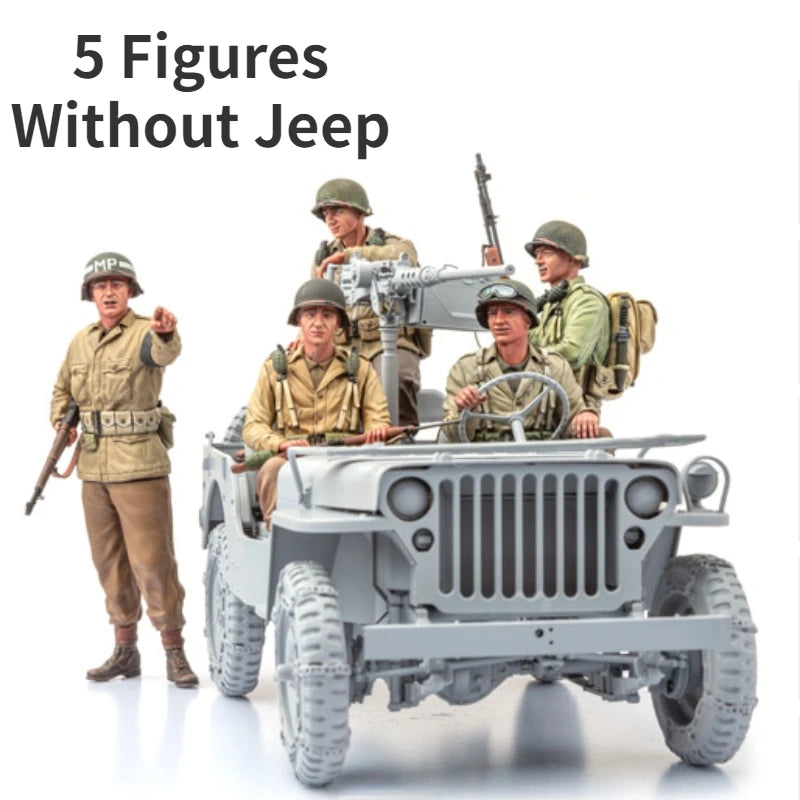 1/16 WWII US MP & 4 Infantry Figures Resin Model Kit (5 Figures) - R Supply Store