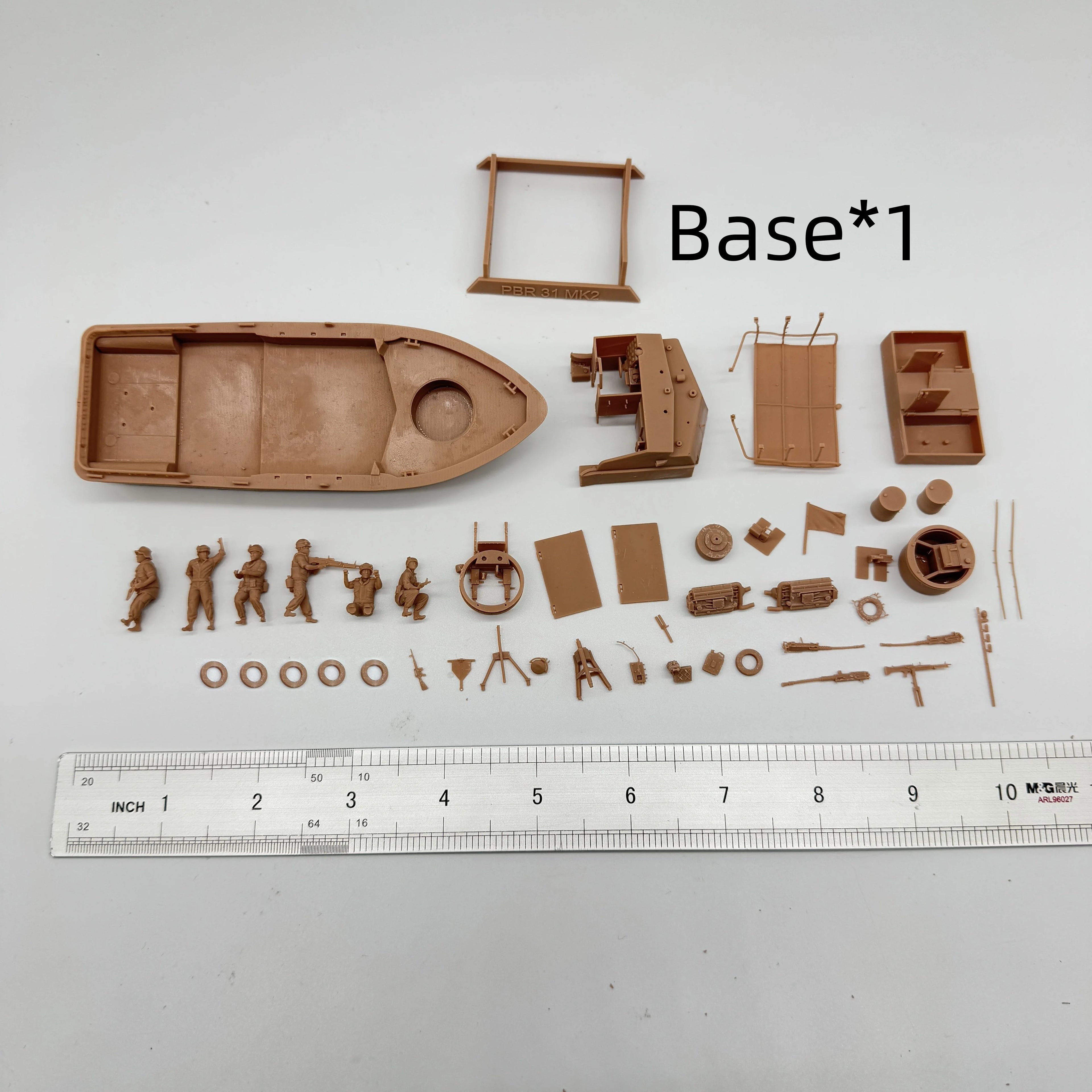 1/72 Scale US Navy PBR 31 Mk.II Patrol Boat & Crew Resin Model Kit (6 Figures) - Vietnam Riverine Warfare