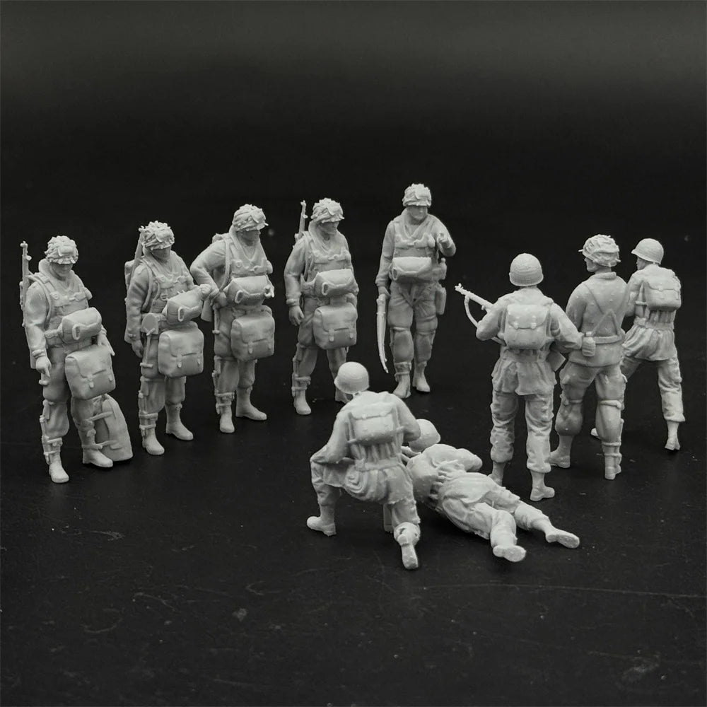 1/35 US Paratroopers Action Pack (10 Fig) Resin Kit | WWII Airborne