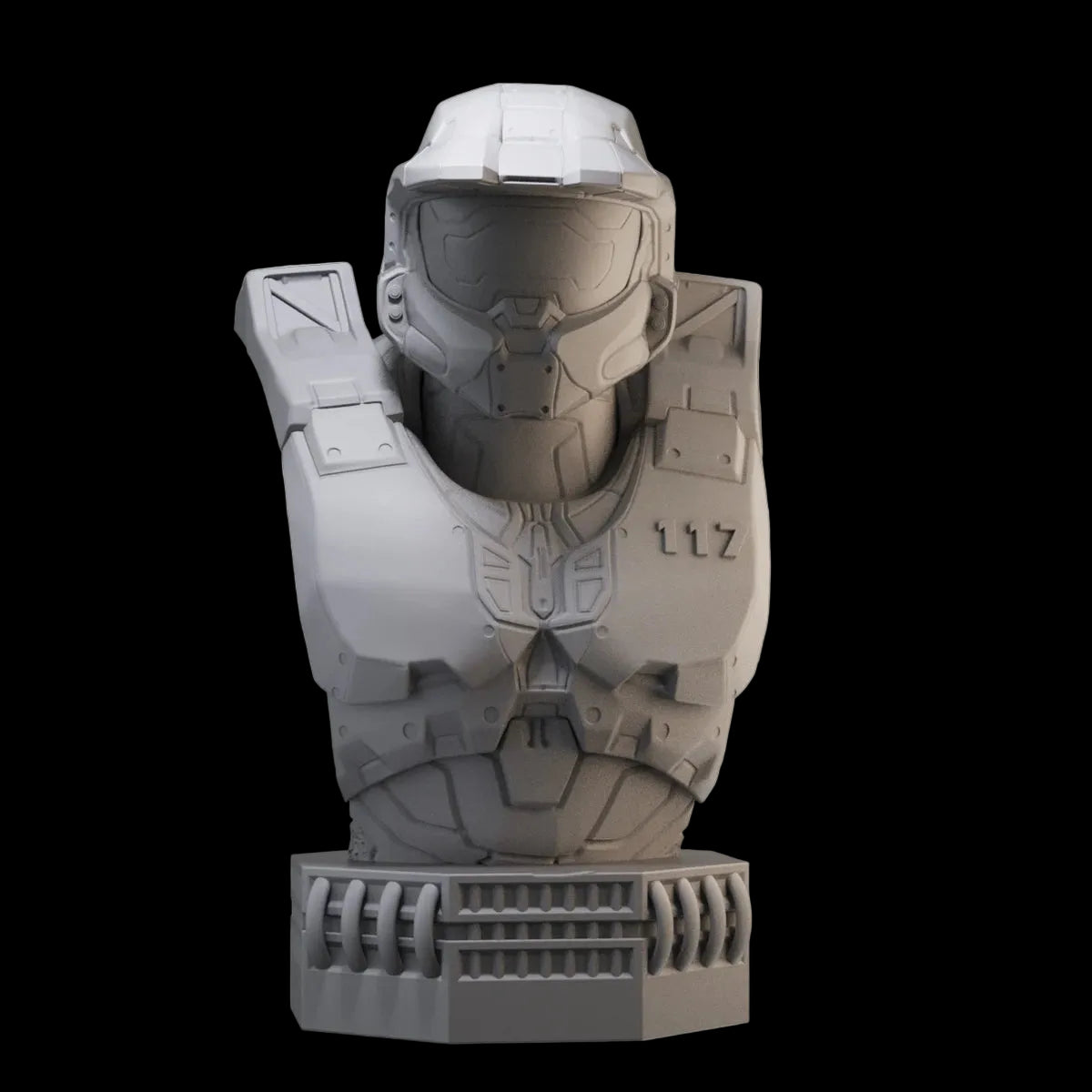1/10 Sci-Fi Supersoldier Bust Resin GK | 117 Spartan Armor Model