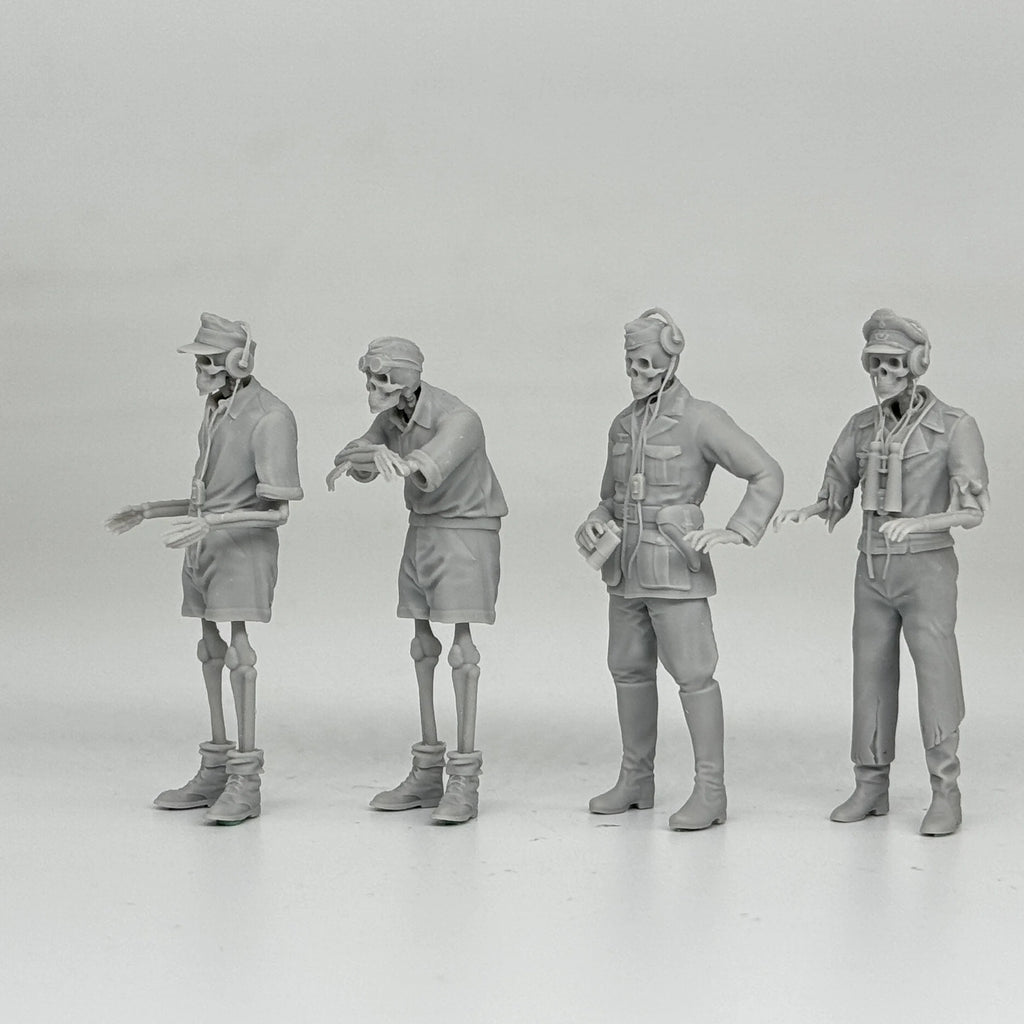 1/16 & 1/35 Scale "Imagine The Crew" | German Army Skeleton Tank Figures