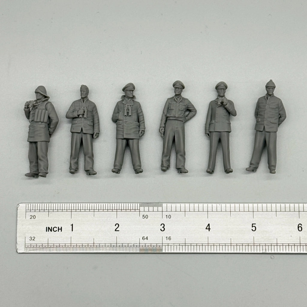1/35 German U-Boat Crew (6 Fig) Resin Kit | Kriegsmarine Miniature Set