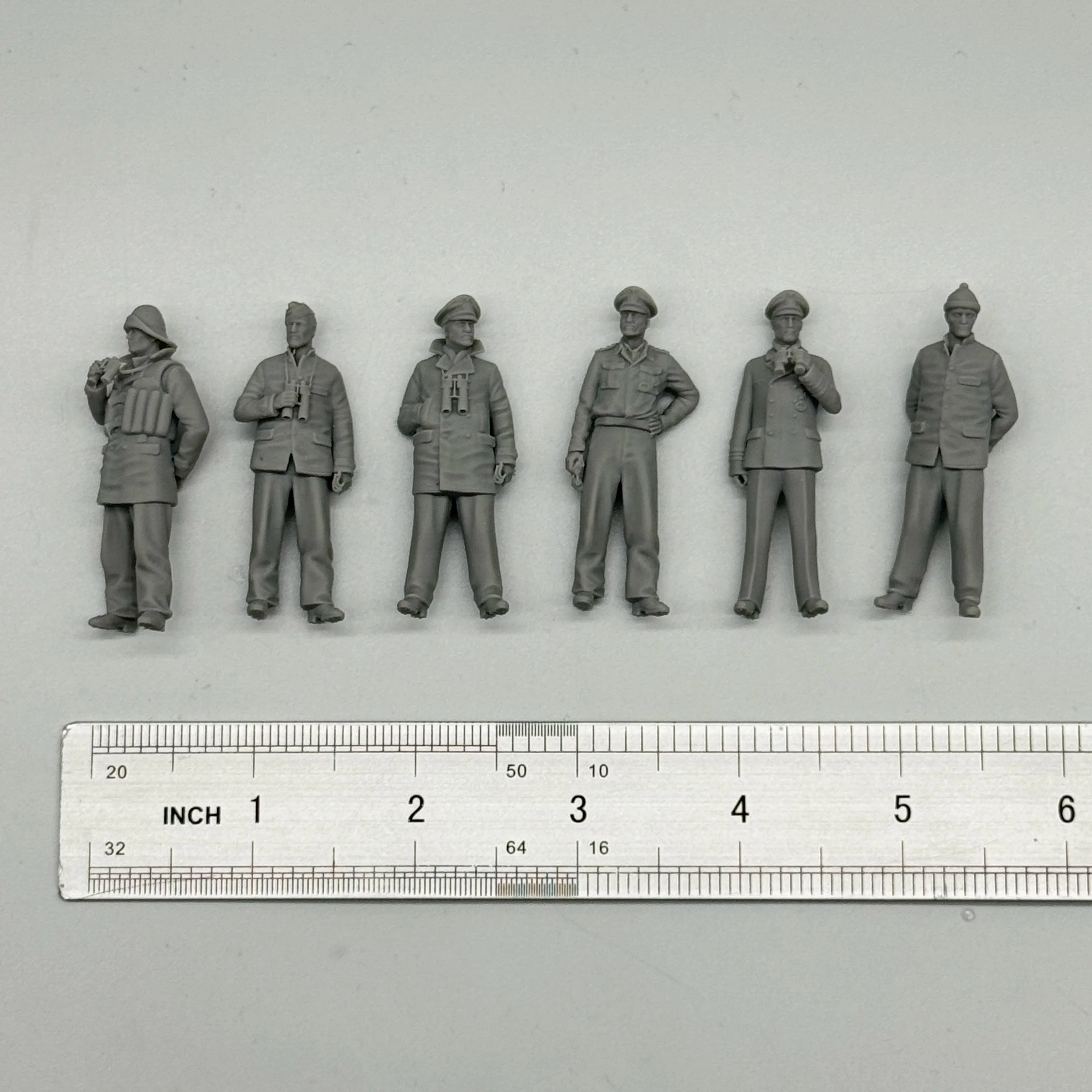 1/35 German U-Boat Crew (6 Fig) Resin Kit | Kriegsmarine Miniature Set