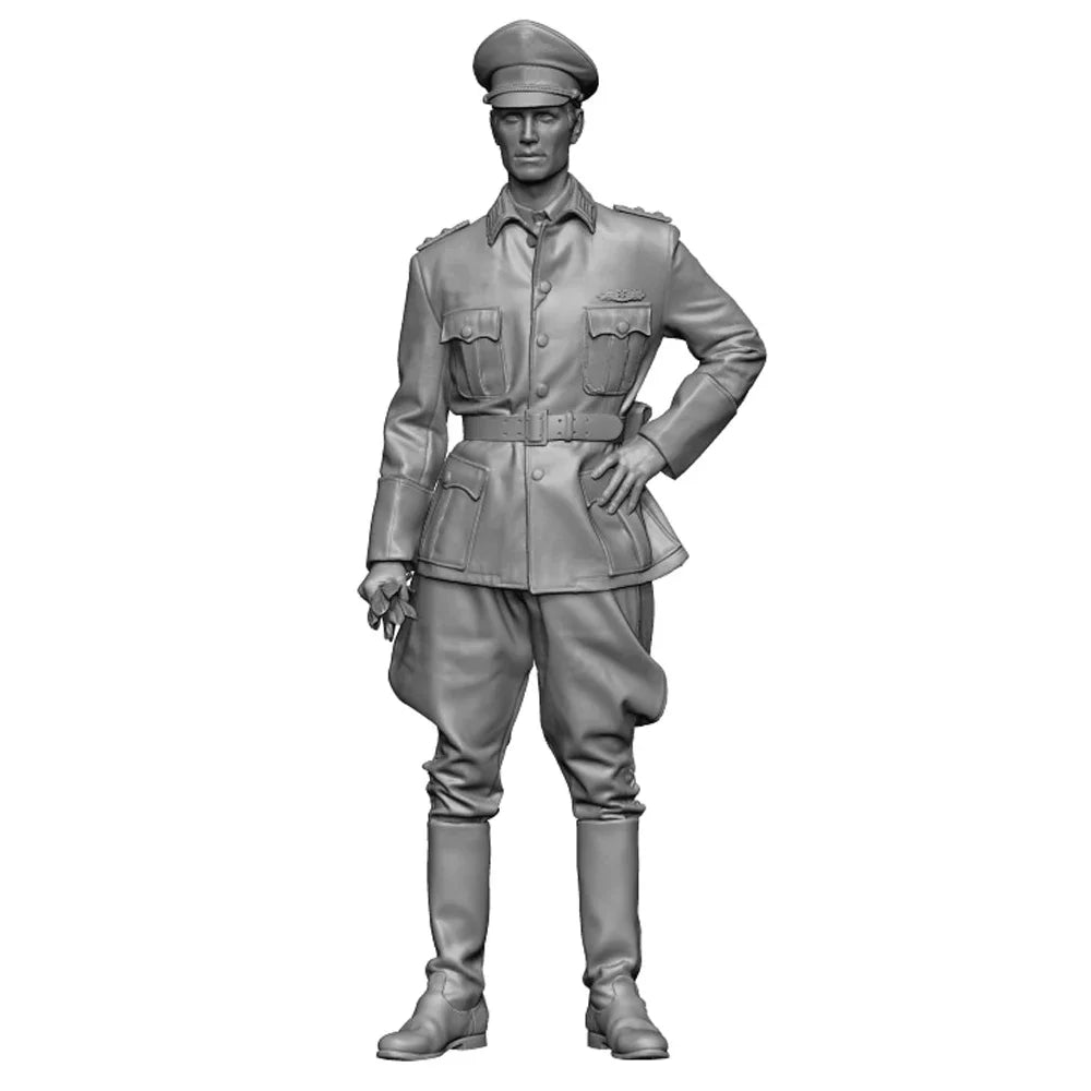 1/16 Scale WWII Officer Resin Figure Set | Military Model Kit - R Supply Store
