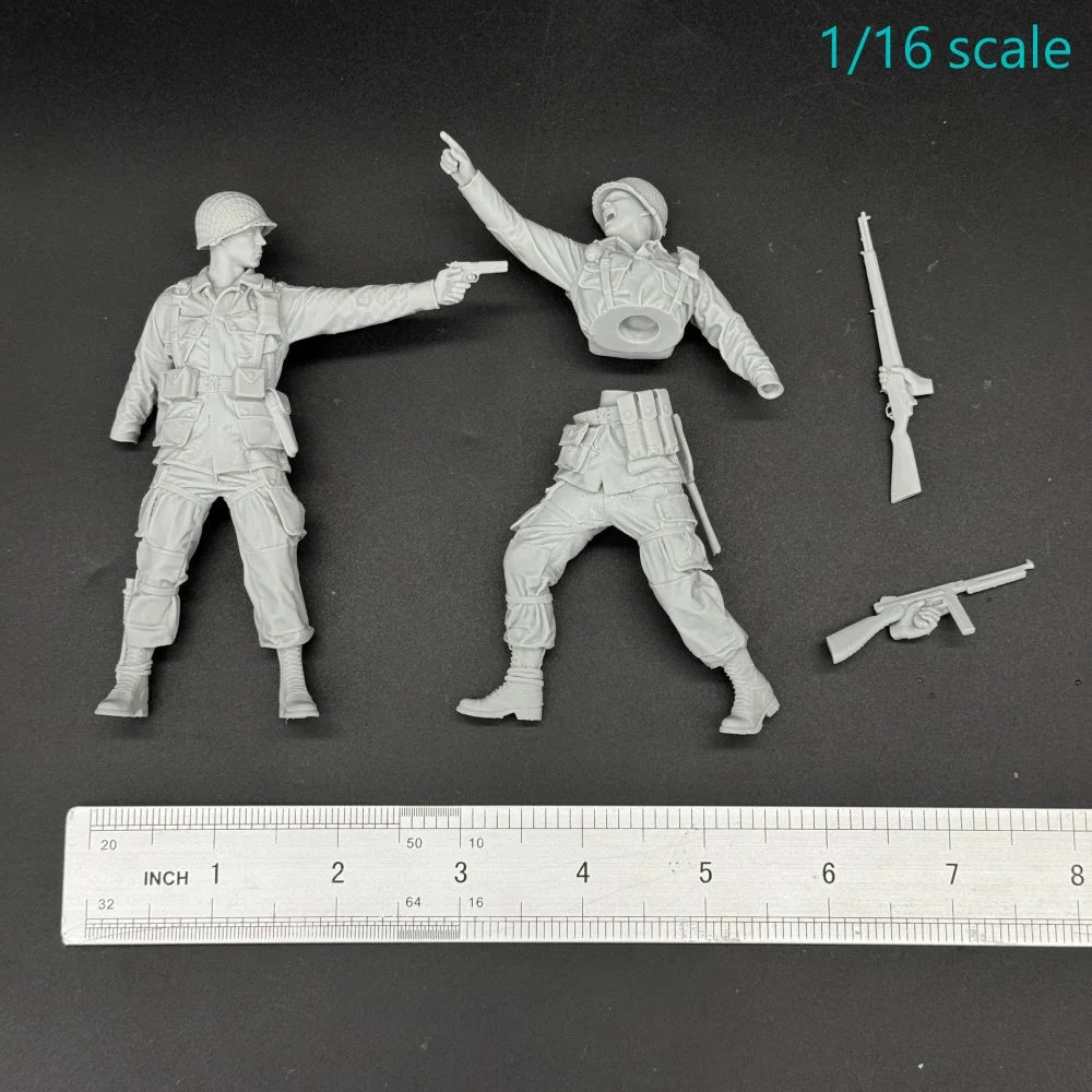 1/16 & 1/35 Scale WWII US Army 101st Airborne Division Angry Soldiers - 2 Figure Kit | R-Supply Store