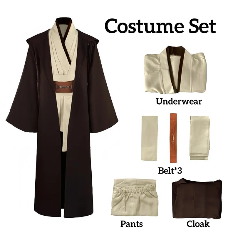 Obi Wan Kenobi Jedi Knight - High Quality Costume Robe for Men – Tunic Cosplay Outfit