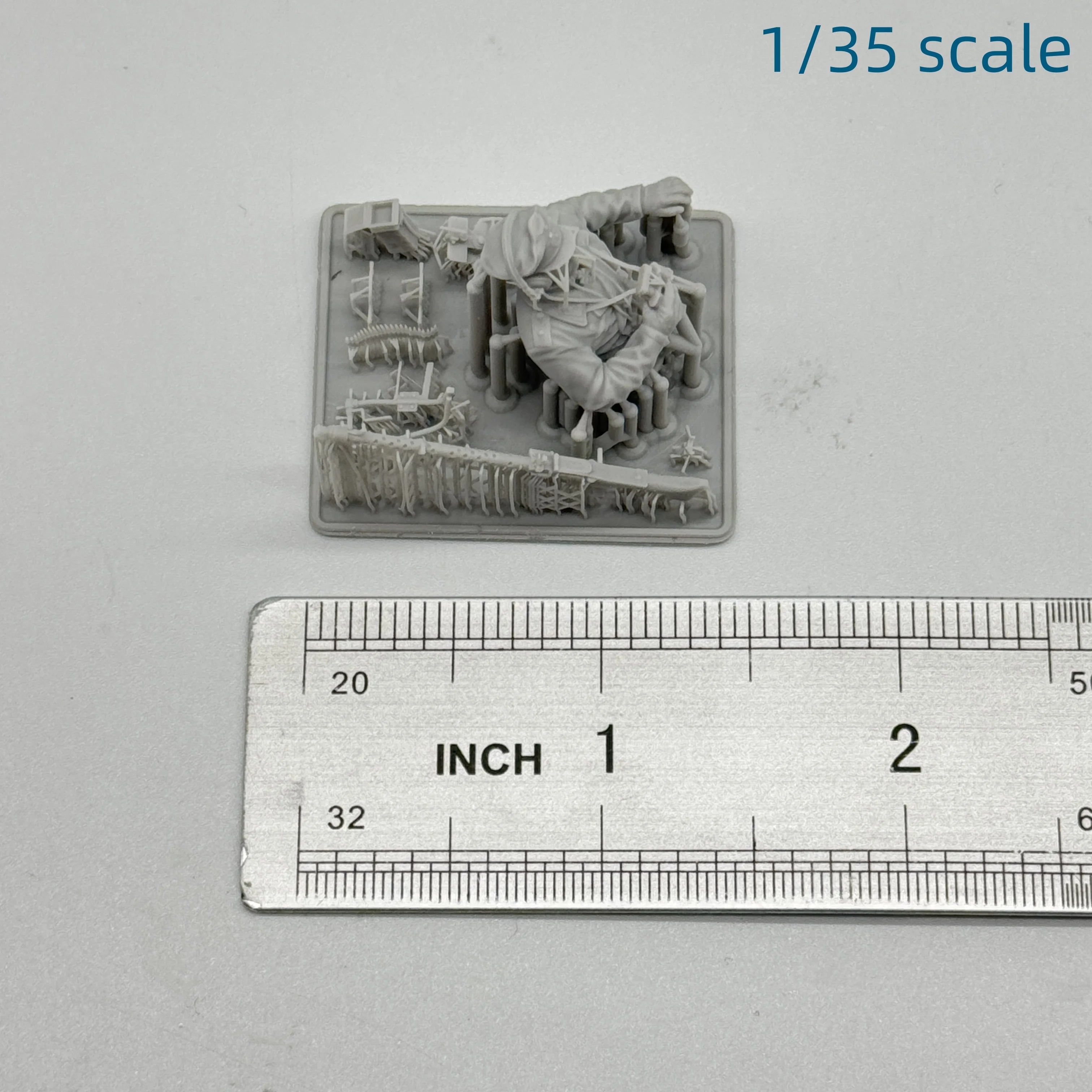 1/16 1/35 MG 34 Machine Gun Set + Tank Officer Bust | WWII Weapon Kit